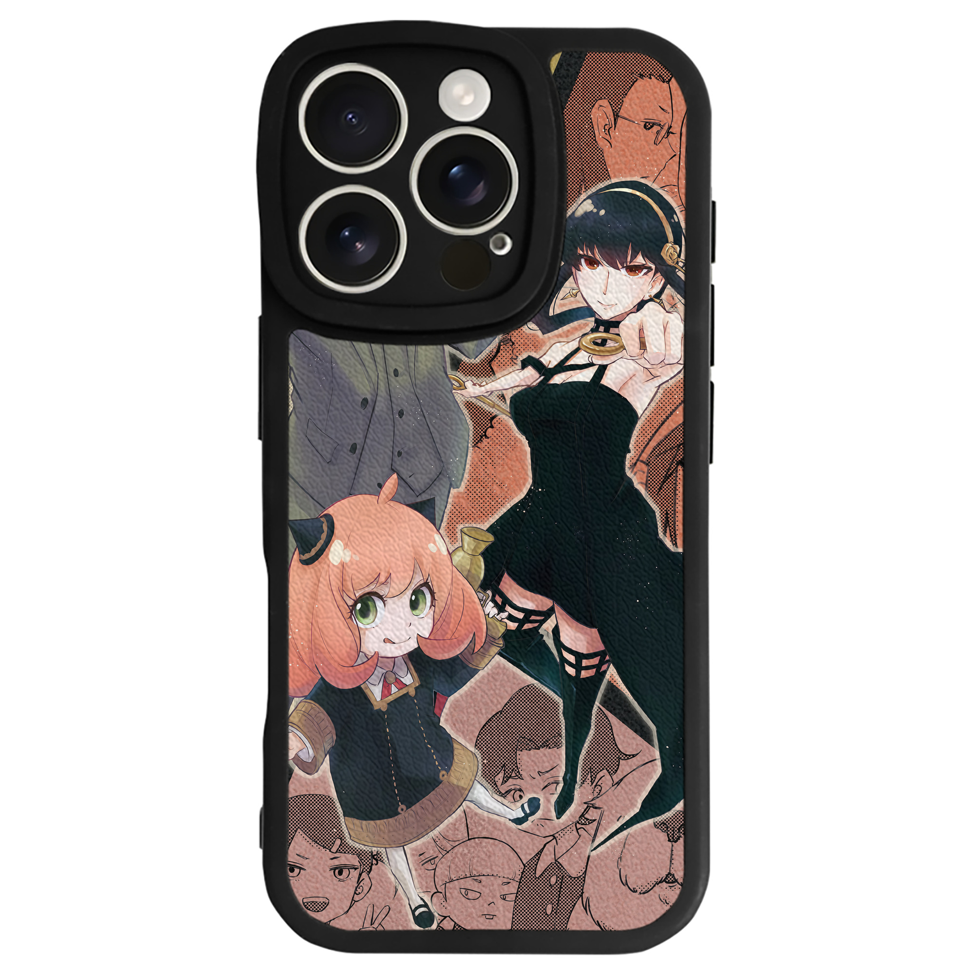 （画像用） SPY×FAMILY间谍家家酒 【iPhone 16シリーズ対応】シリコンスマホケース（レザー調） 材質：シリコン
